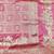 Pink zari woven banarasi silk blend traditional saree with blouse piece