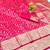 Rani pink zari woven banarasi silk blend traditional saree with blouse piece