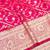 Rani pink zari woven banarasi silk blend traditional saree with blouse piece