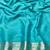 Blue zari woven banarasi silk blend traditional saree with blouse piece