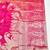 Rani pink zari woven banarasi silk blend traditional saree with blouse piece