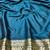 Morpich zari woven banarasi silk blend traditional saree with blouse piece