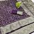 Wine zari woven banarasi silk blend traditional saree with blouse piece