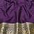 Wine zari woven banarasi silk blend traditional saree with blouse piece