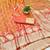Orange zari woven banarasi silk blend traditional saree with blouse piece