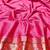 Pink zari woven banarasi silk blend traditional saree with blouse piece