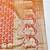 Orange zari woven banarasi silk blend traditional saree with blouse piece