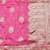 Pink zari woven banarasi silk blend traditional saree with blouse piece
