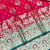 Rani zari woven banarasi silk blend traditional saree with blouse piece
