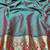 Rani zari woven banarasi silk blend traditional saree with blouse piece
