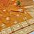 Gold zari woven banarasi silk blend traditional saree with blouse piece