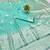 Light blue zari woven banarasi silk blend traditional saree with blouse piece
