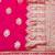 Pink zari woven banarasi silk blend traditional saree with blouse piece