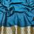 Dark blue zari woven banarasi silk blend traditional saree with blouse piece