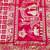 Rani zari woven patola silk blend traditional saree with blouse piece