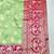 Pista zari woven banarasi silk blend traditional saree with blouse piece