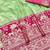 Pista zari woven banarasi silk blend traditional saree with blouse piece