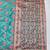 Blue zari woven banarasi silk blend traditional saree with blouse piece