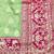 Pista zari woven banarasi silk blend traditional saree with blouse piece