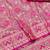 Pink zari woven banarasi silk blend traditional saree with blouse piece