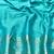Blue zari woven banarasi silk blend traditional saree with blouse piece