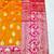 Mustard zari woven banarasi silk blend traditional saree with blouse piece