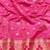 Pink zari woven banarasi silk blend traditional saree with blouse piece
