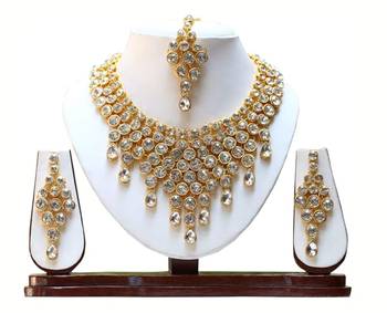 Uncut Kundan Raani Haar Elegant Necklace Set 3