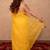 yellow kota silk saree with mirror work
