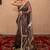 purple kota tissue saree with gota work pallu