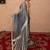blue kota tissue saree with gota work pallu