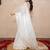 white floral gota patti work kota silk saree with unstitched blouse