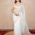 white floral gota patti work kota silk saree with unstitched blouse