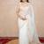 white floral gota patti work kota silk saree with unstitched blouse