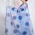 blue kota doria saree with unstitched