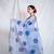 blue kota doria saree with unstitched