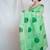 green kota doria saree with unstitched