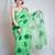 green kota doria saree with unstitched