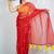 ruby radiance red embroidered kota doria saree