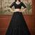Black Net Embroidered Lehengas