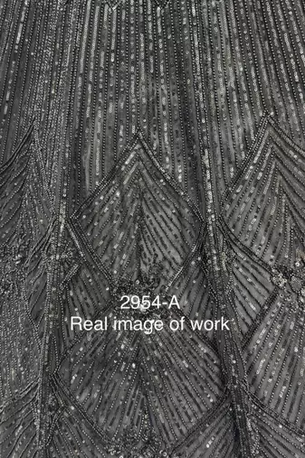 Black Net Embroidered Lehengas
