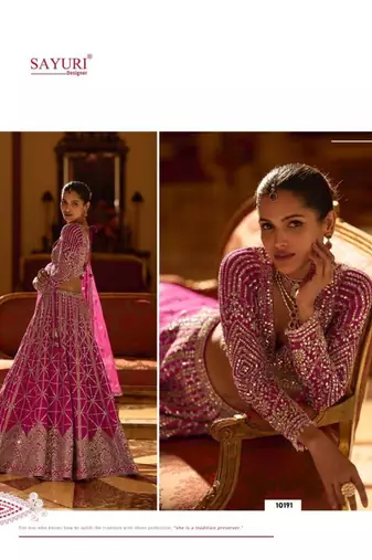 Rani Pink Art Silk Embroidered Lehengas