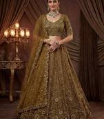 Mehendi Net Embroidered Lehengas