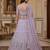 Light Lavender Net Hand Woven Lehengas