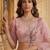 Light Baby Pink Net Hand Woven Lehengas