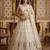 Light Off White Net Hand Woven Lehengas