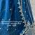Navy Blue Satin Hand Woven Lehengas