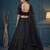 Black Net Embroidered Lehengas