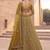 Mustard Net Embroidered Lehenga Set