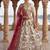 Off White Silk Blend Embroidered Lehenga Set